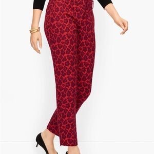 Stylish Red Leopard Print Women's Pants
